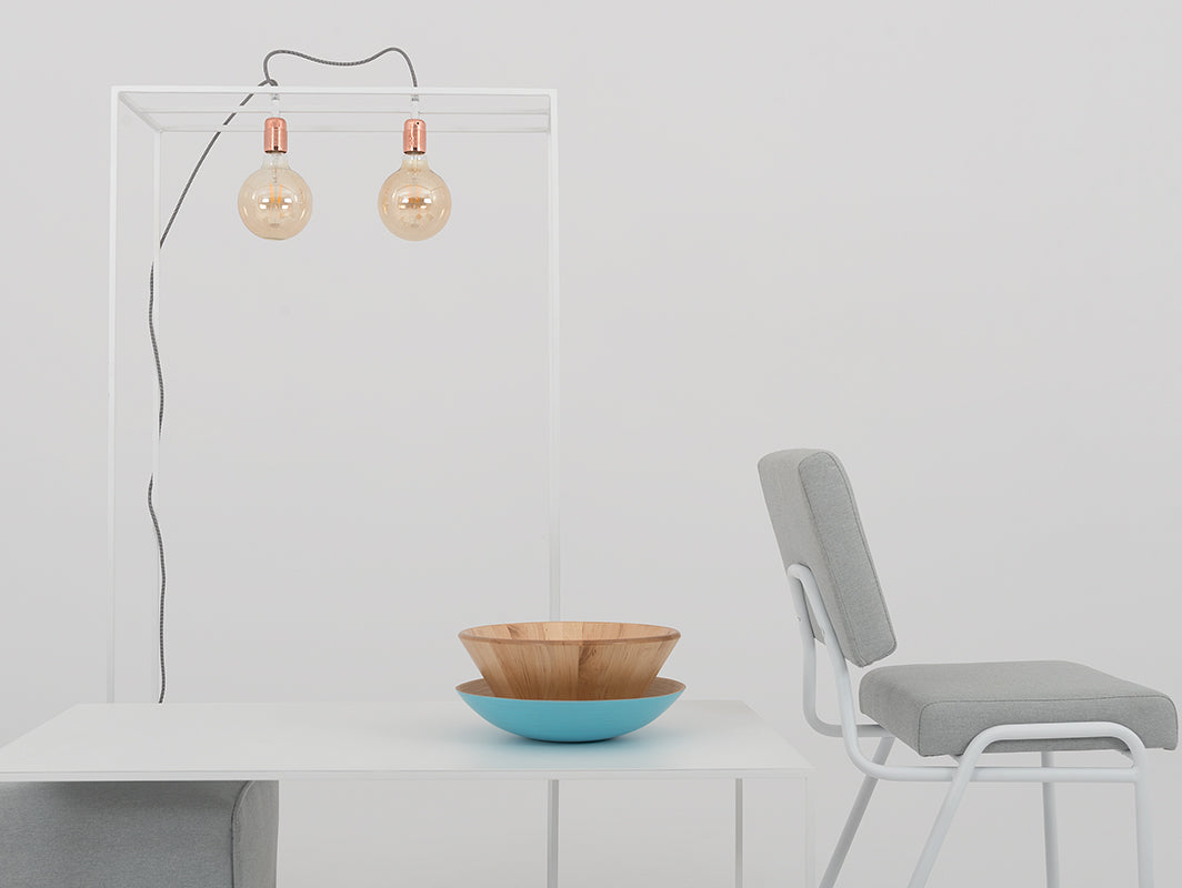 Kėdė SIMPLE - platina(et90), balta