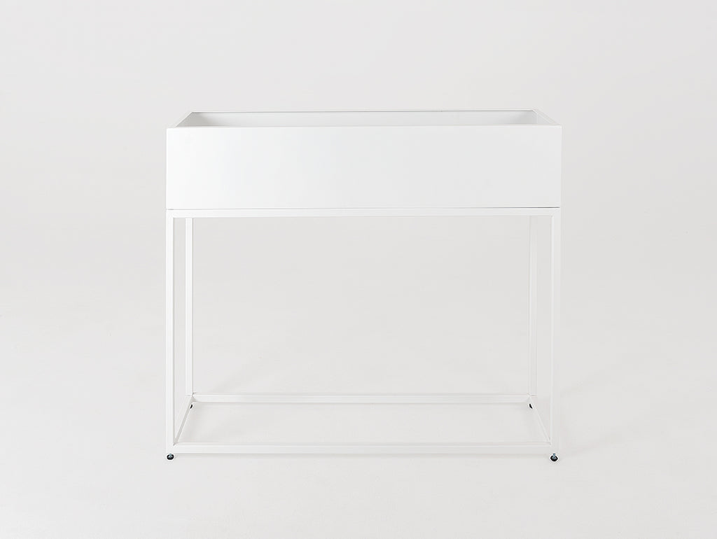 Vazonas FIORINA 100x30x80 - baltas
