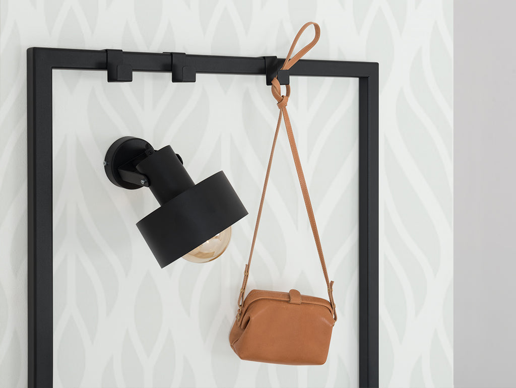 Sieninis šviestuvas FAY WALL PLUS - juodas