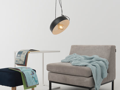 Pakabinamas šviestuvas POPO FLAT L 1 - juodas