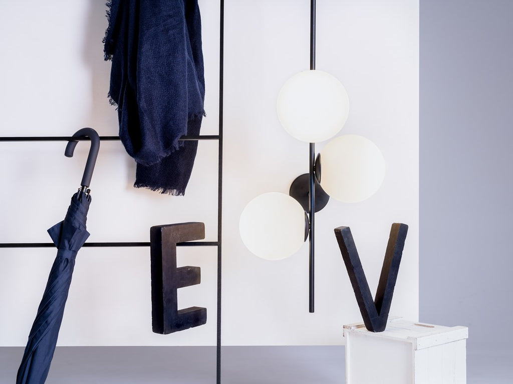 Sieninis šviestuvas BOBLER 2connect - juodas