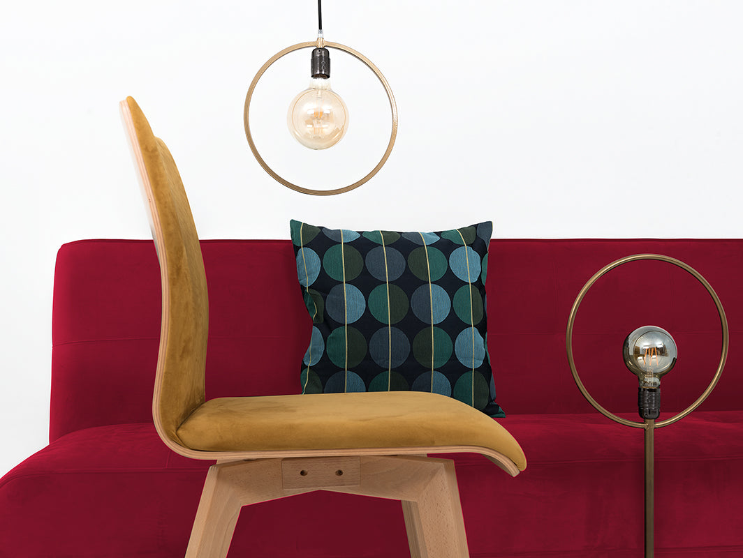Trivietė sofa-lova MODES L - sultinga spanguolė (rv61)