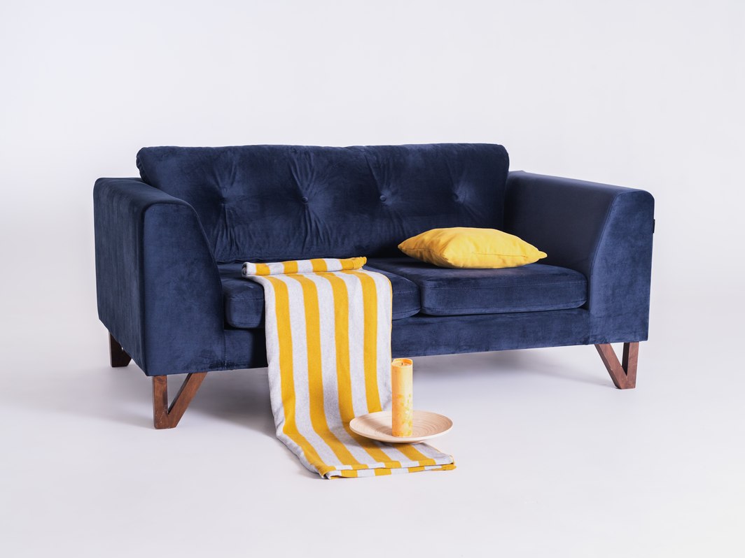 Dvivietė sofa-lova WILLY - aronijos(rv81), riešutmedžio