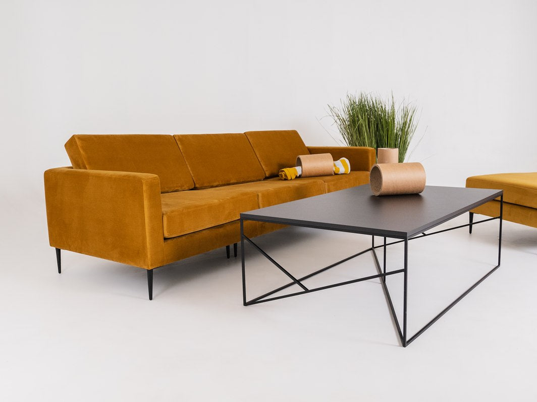 4-vietė sofa VERGAN - pasifloros vaisius(rv41), juoda