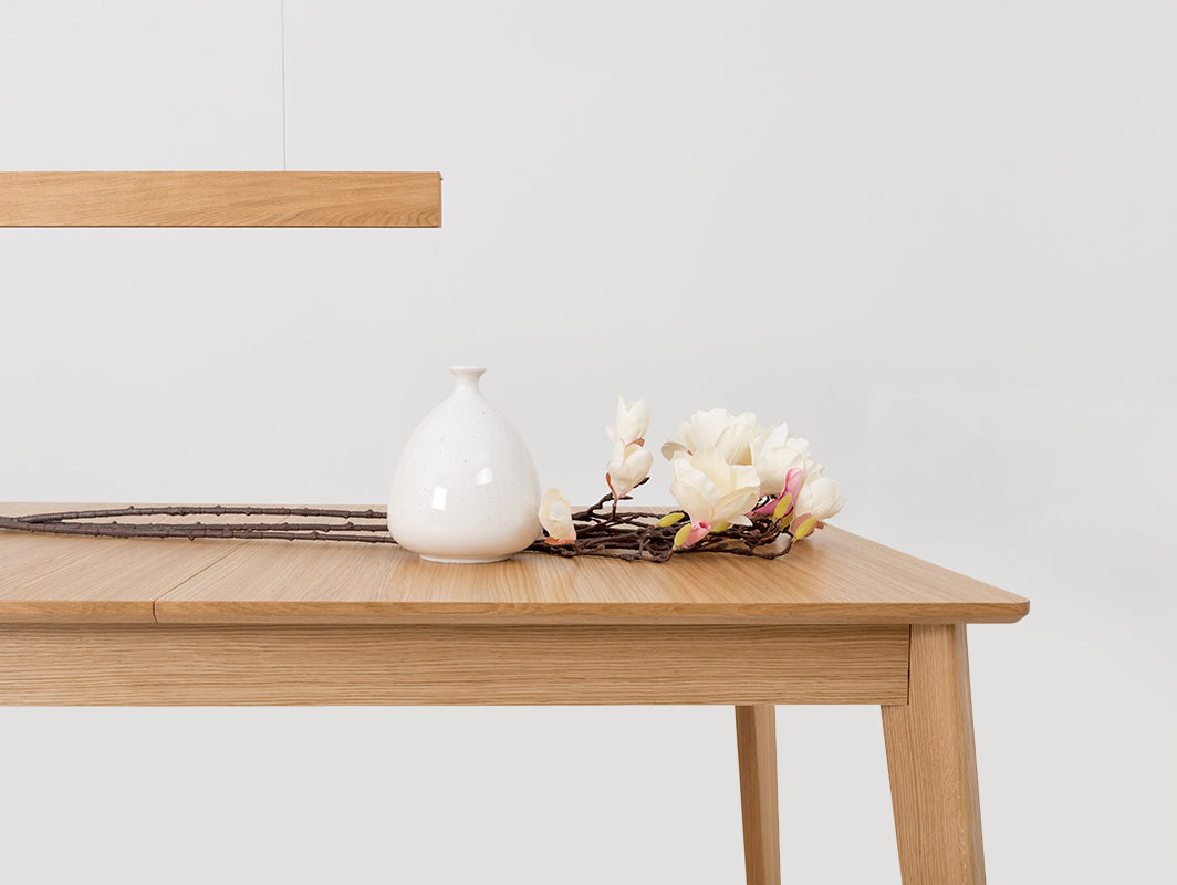 Valgomojo stalas WOODYOU 160x90 sulankstomas - ąžuolinis