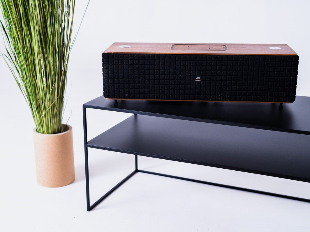 RTV Stalas SENSO FLOWER METAL 120x45 P - juodas