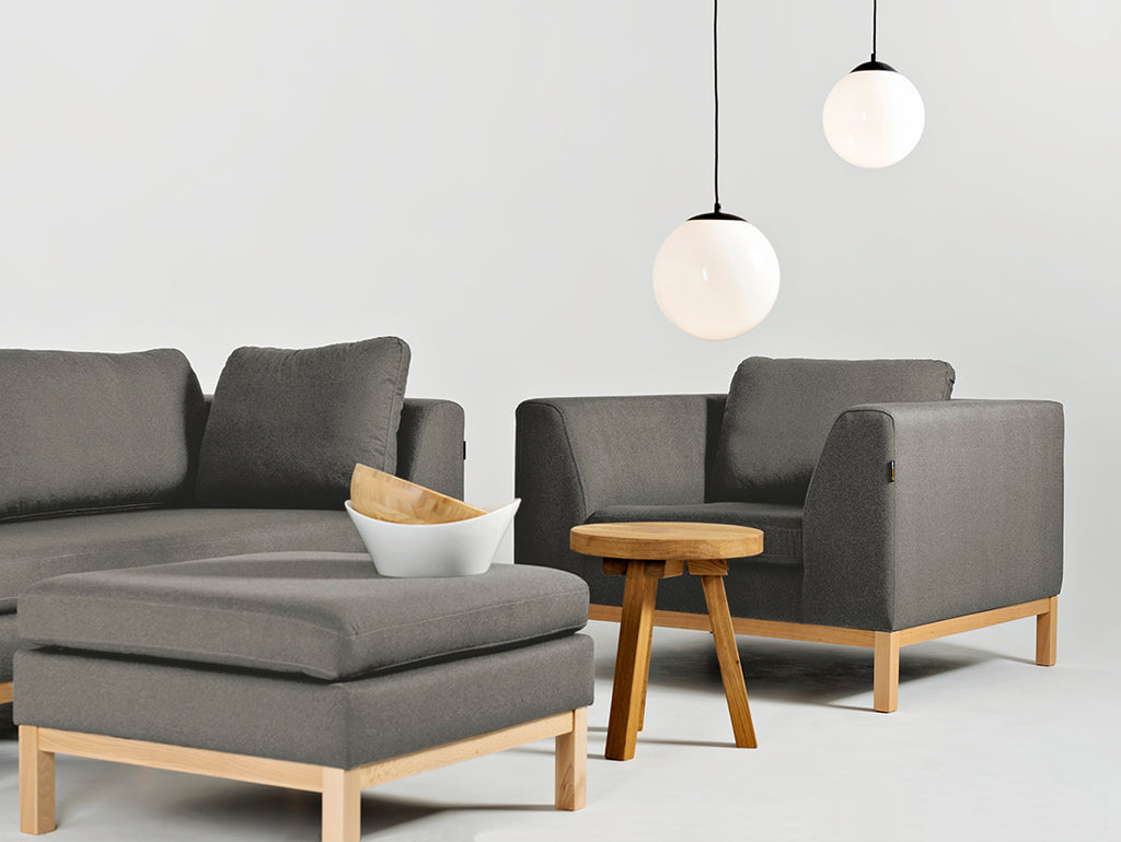 Fotelis AMBIENT WOOD - kvarcas (ml84), natūralus