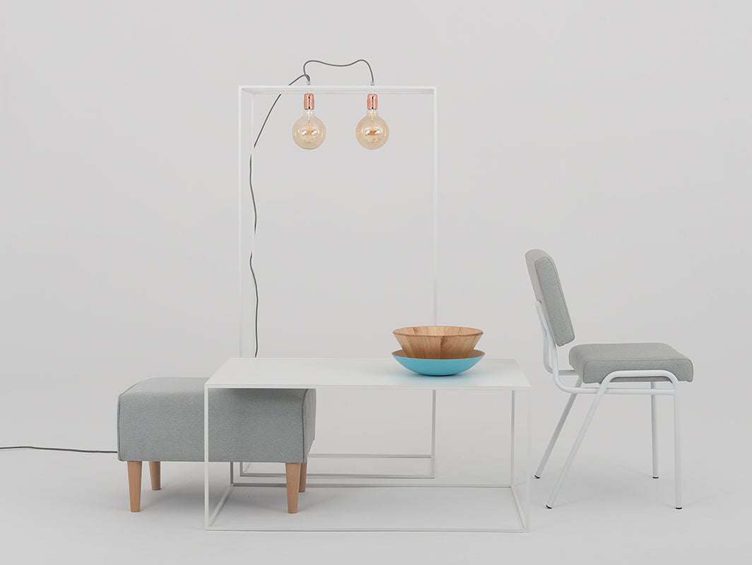 Kėdė SIMPLE - platina(et90), balta