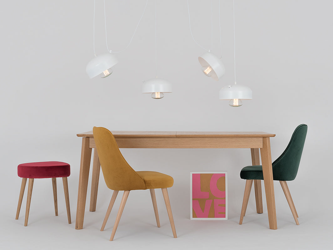 Pakabinamas šviestuvas POPO FLAT 4 - baltas