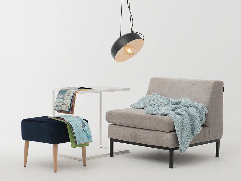 Pakabinamas šviestuvas POPO FLAT L 1 - juodas