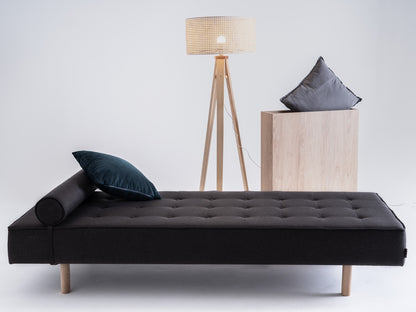 Kušetė TOPIC WOOD - anglis(et95), natūralus