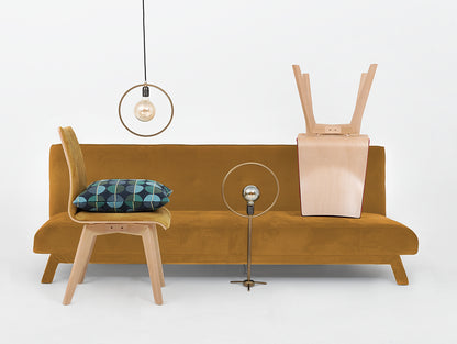 Trivietė sofa-lova MODES L - pasifloros vaisius (rv41)