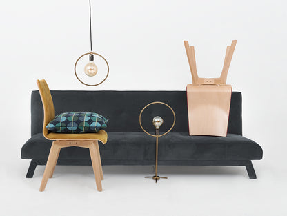 Trivietė sofa-lova MODES L - dulkės (rv96)