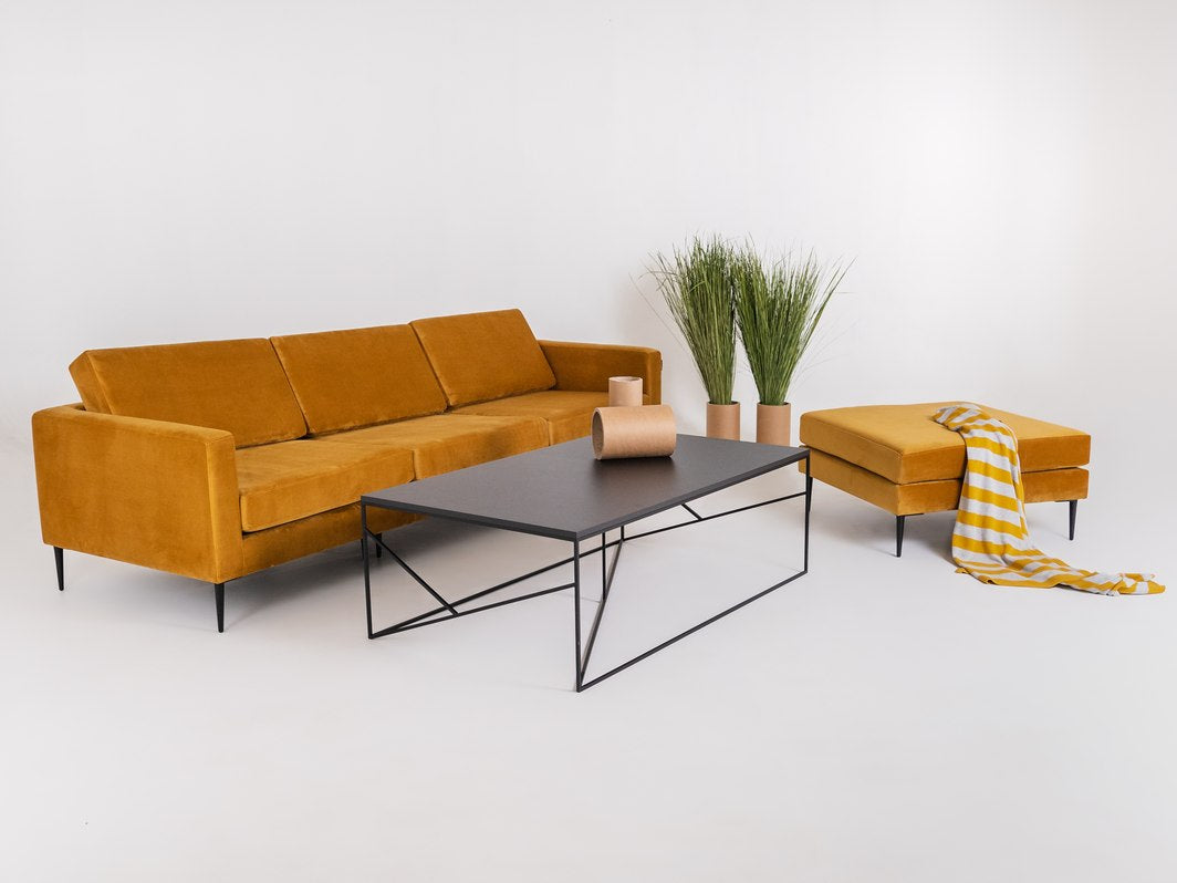 4-vietė sofa VERGAN - pasifloros vaisius(rv41), juoda