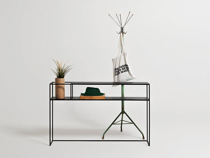 Konsolė SENSO FLOWER METAL 120x25 L - juoda