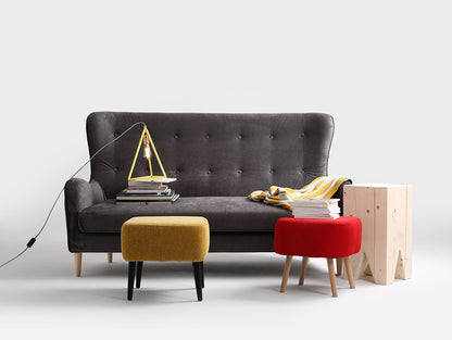 Trivietė sofa COZYBOY - audros debesis(mt15), natūrali