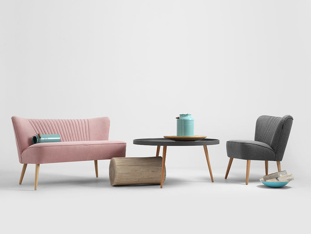 Dvivietė sofa HARRY - dulkės(rv96), natūrali