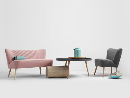 Dvivietė sofa HARRY - dulkės(rv96), natūrali