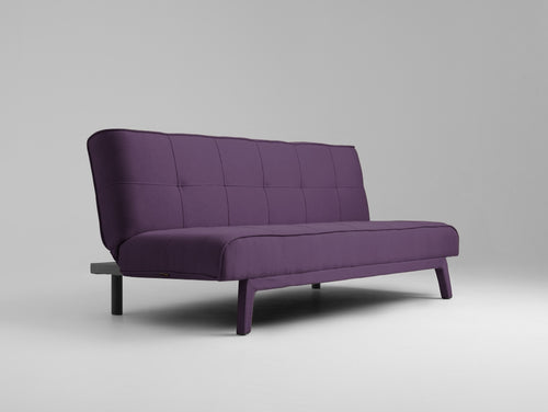 Dvivietė sofa-lova MODES - slyva(1309), juoda