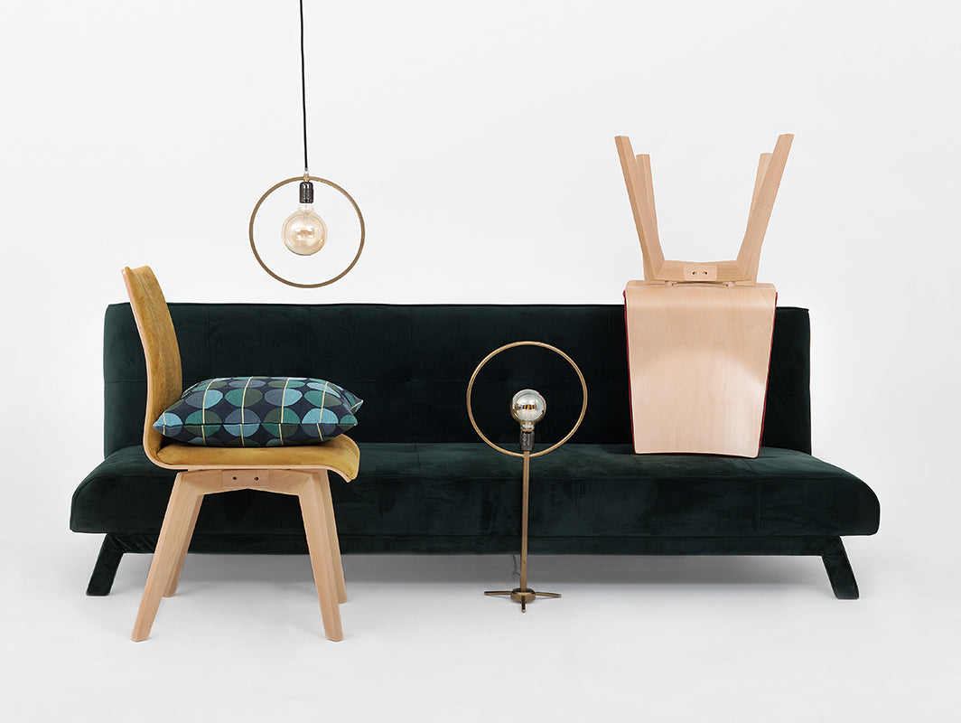 Trivietė sofa-lova MODES L - avokadas (rv38)