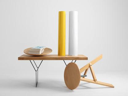 Kavos staliukas LONGO SOLID WOOD 100x60 - ąžuolas, juodas