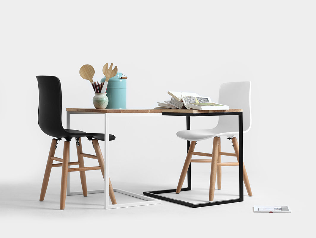 Šoninis staliukas LUPE SOLID WOOD 60 - ąžuolas, baltas