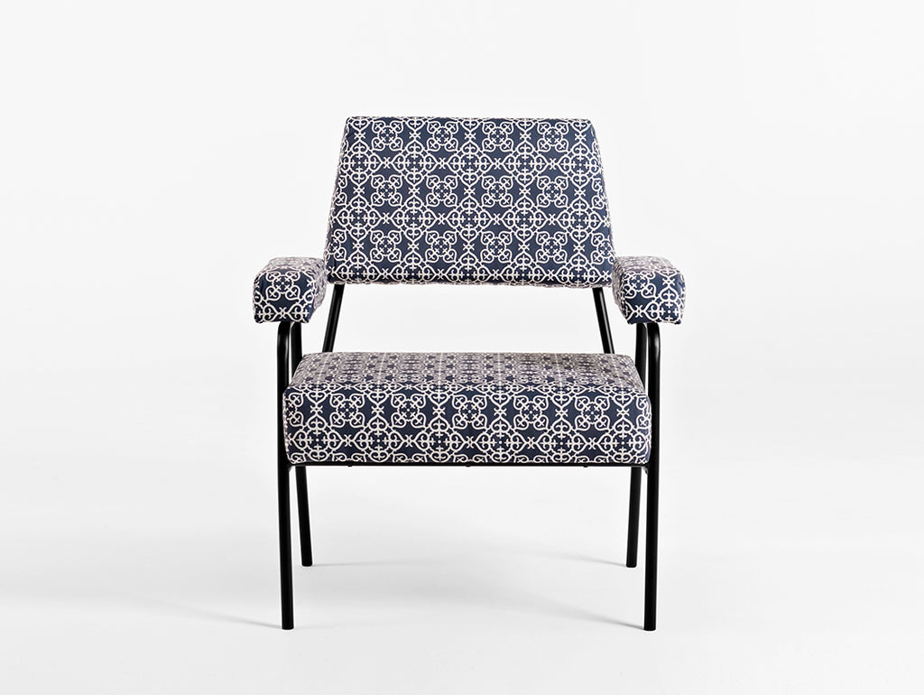 Fotelis SIMPLE - svajonė apie Maroką(dar07), juoda