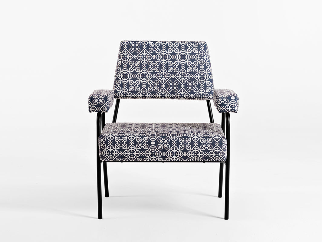 Fotelis SIMPLE - svajonė apie Maroką(dar07), juoda