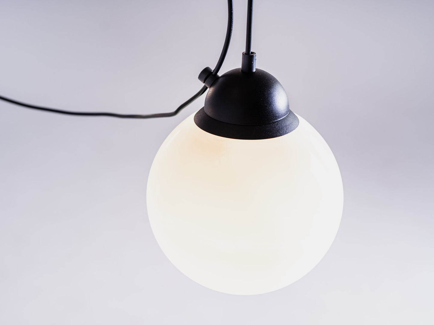 Pakabinamas šviestuvas GLASS M 3 - juodas