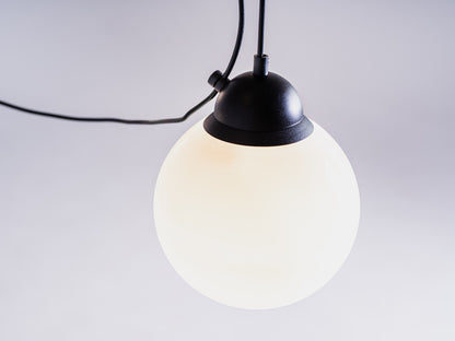 Pakabinamas šviestuvas GLASS M 3 - juodas