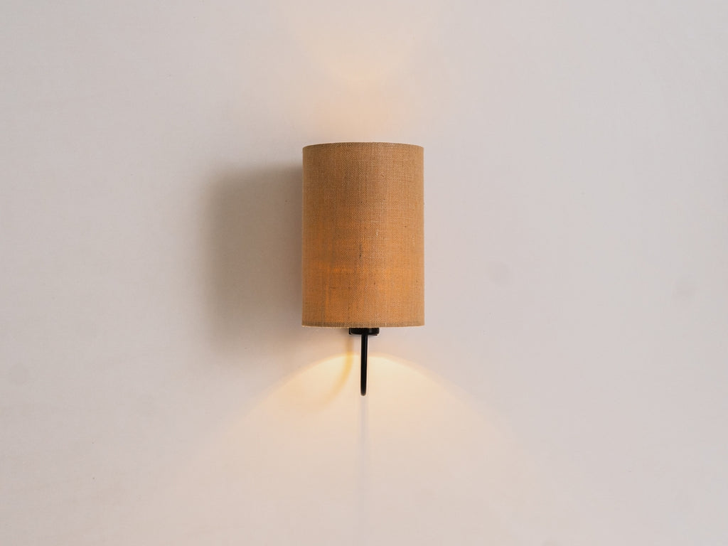 Sieninis šviestuvas MASALA JUTE WALL 20x30 - juodas
