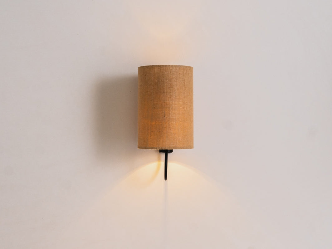 Sieninis šviestuvas MASALA JUTE WALL 20x30 - juodas