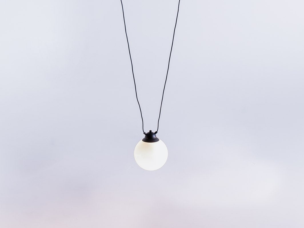 Pakabinamas šviestuvas GLASS HANGMAN - juodas