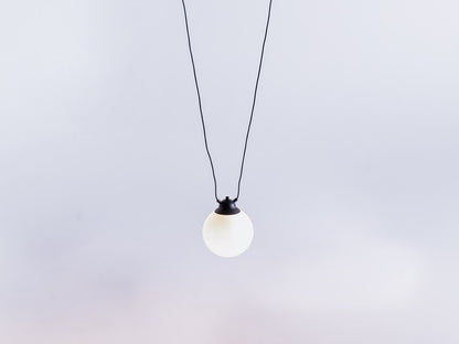 Pakabinamas šviestuvas GLASS HANGMAN - juodas