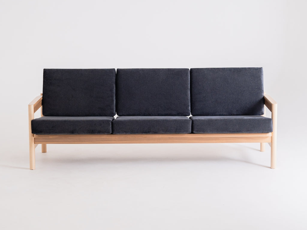 Trivietė sofa CARL - žvaigždėta naktis(mt16), natūrali