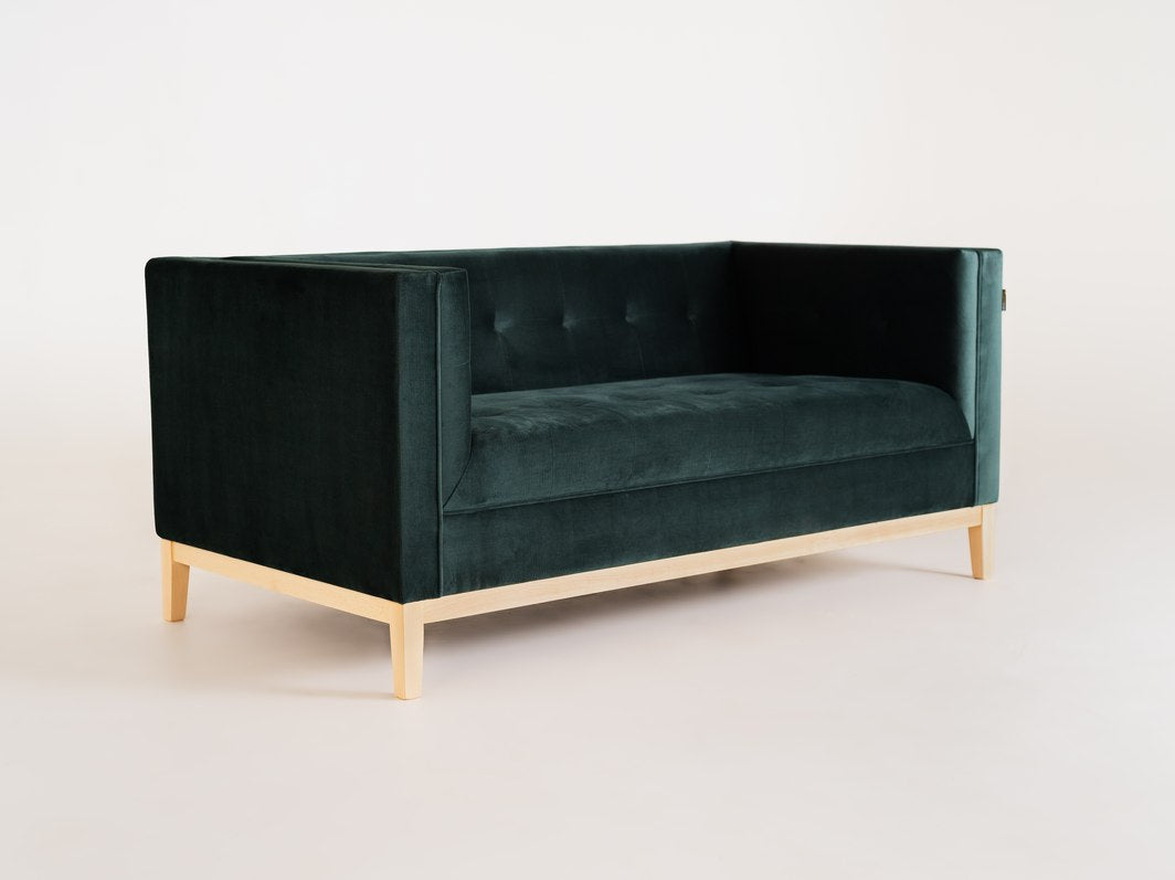 Dvivietė sofa by-TOM - avokadas (rv38), natūralus