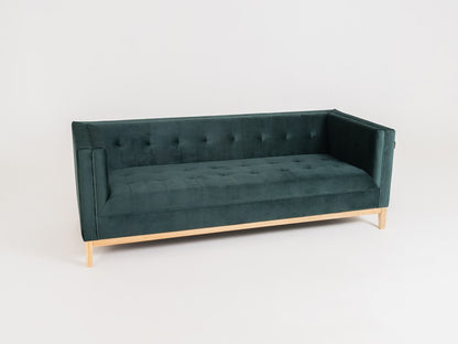 Trivietė sofa-lova by-TOM - avokadas (rv38), natūralus