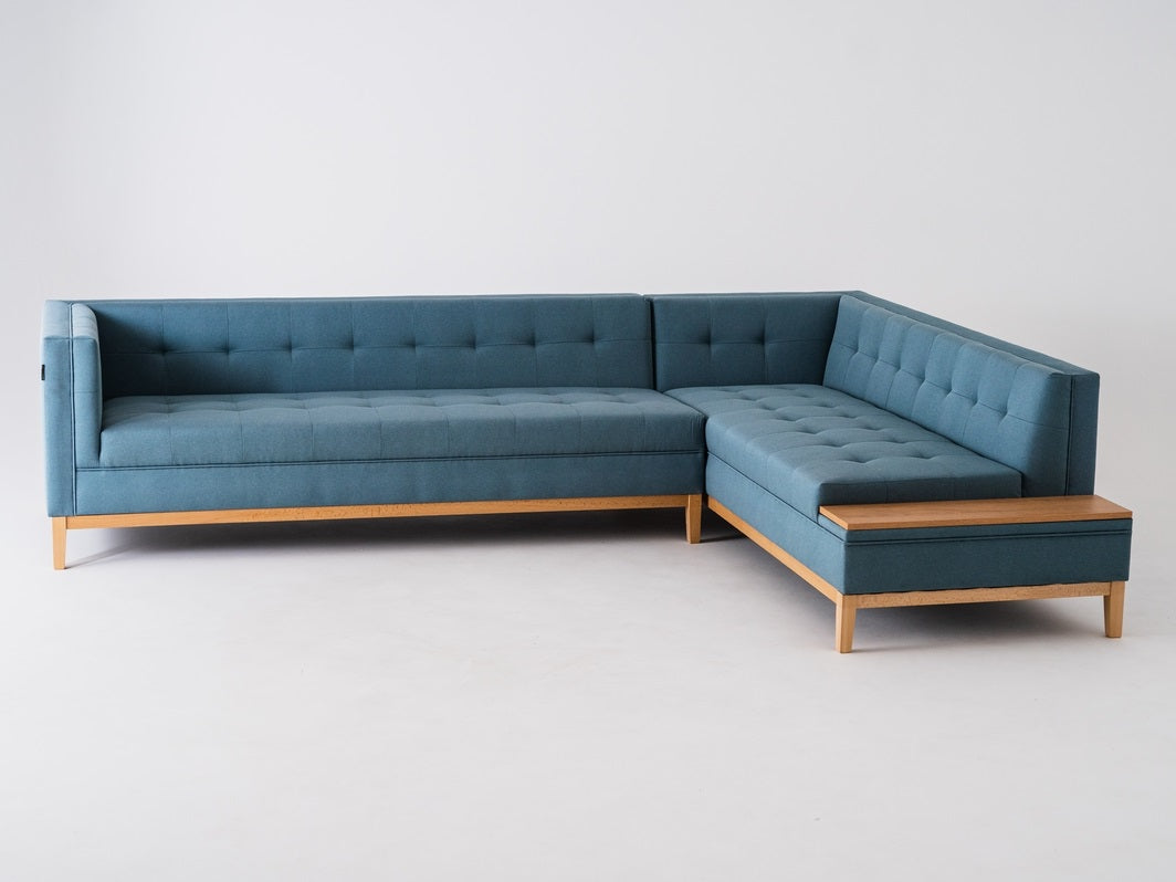 Kampinė sofa by-TOM SHELF R - topazas (ml73), natūralus