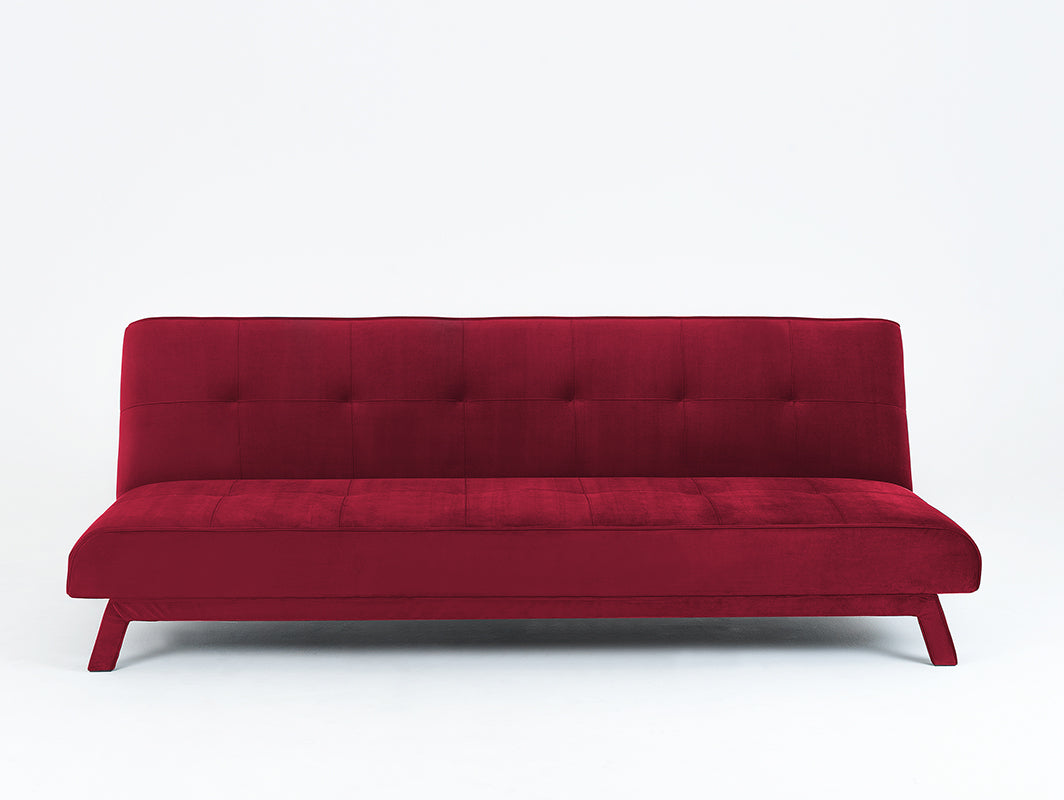 Trivietė sofa-lova MODES L - sultinga spanguolė (rv61)