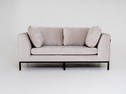 Dvivietė sofa AMBIENT - kokosinė(rv21), juoda