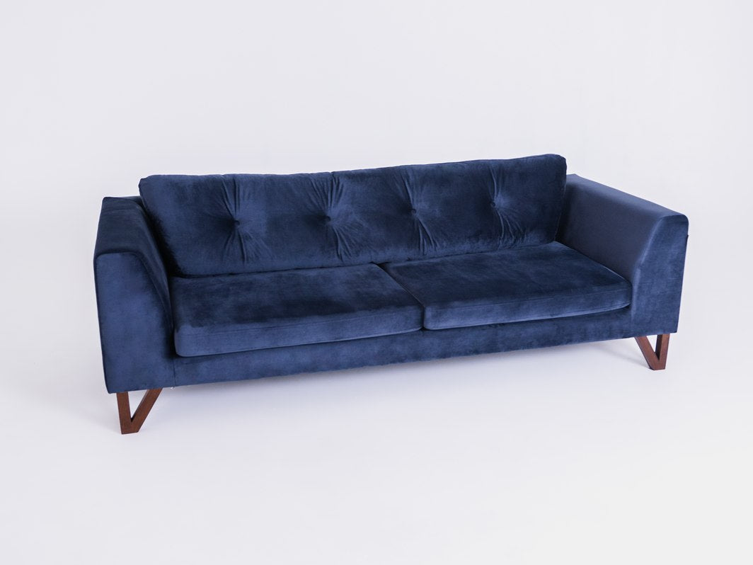 Trivietė sofa WILLY - aronija(rv81), graikinis riešutas