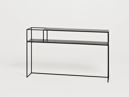 Konsolė SENSO FLOWER METAL 120x25 L - juoda