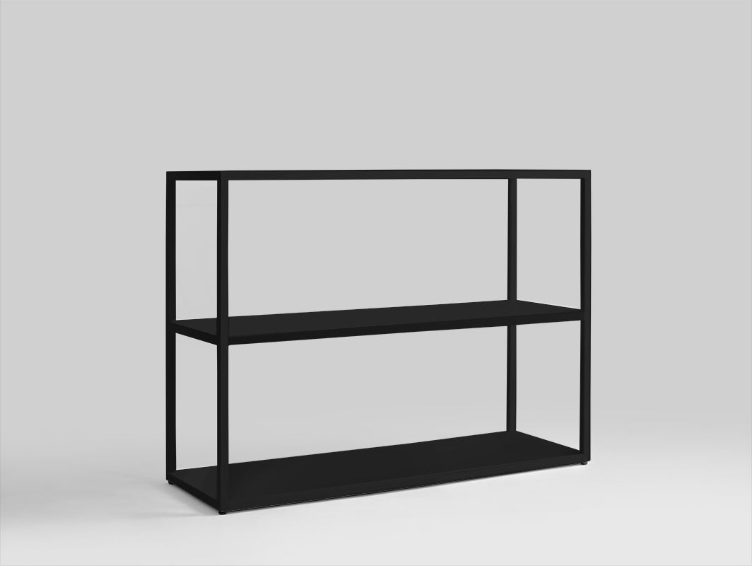 Knygų spinta HYLLER METAL 100x75 - juoda