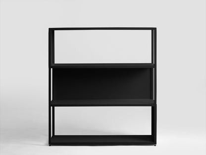 Knygų lentyna HYLLER SIDE METAL 100x110 - juoda