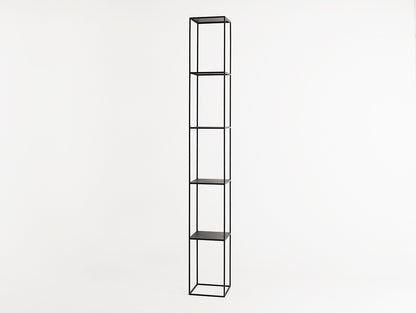 Knygų lentyna TENSIO PILLAR 5F 230x30 - juoda