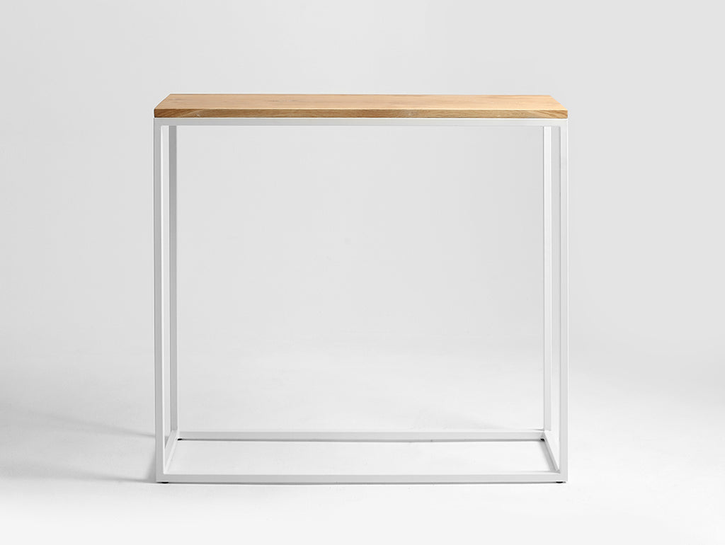 Konsolė JULITA SOLID WOOD 92-1F - ąžuolas, baltas
