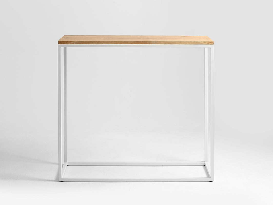 Konsolė JULITA SOLID WOOD 92-1F - ąžuolas, baltas
