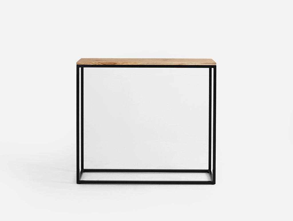 Konsolė JULITA SOLID WOOD 92-1F - ąžuolas, juodas
