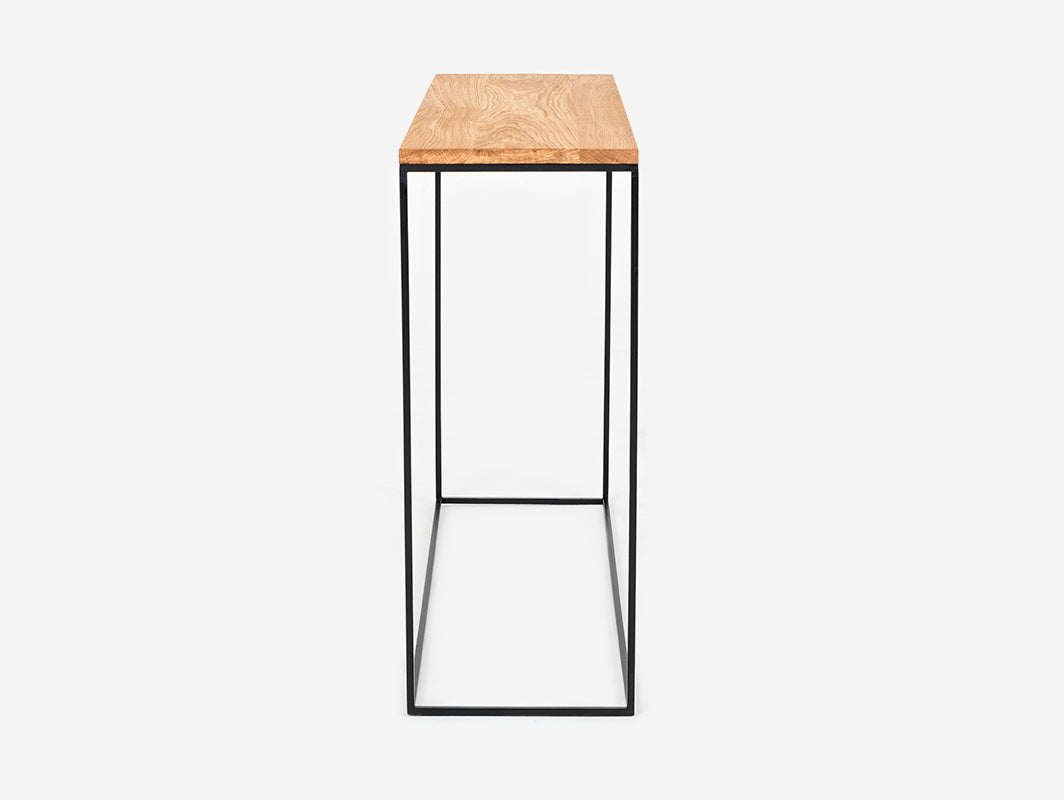 Konsolė TENSIO SOLID WOOD 100x30 - ąžuolas, juodas