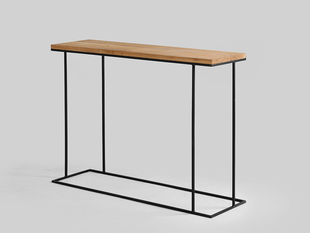 Konsolė WALT SOLID WOOD 100 - ąžuolas, juodas